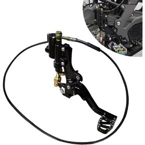 Rear Foot Brake Kit for Surron Light Bee,6061 Aluminum CNC Foot Brake Bracket Pedal with Cable for Electric Dirt Bike Sur Ron Light Bee X/Light Bee S/X160/X260