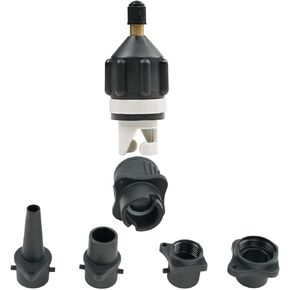 Sup Pump Adapter Paddle Board Pump Adapter and Air Pump Adapter Nozzles for Kite/Boston Valve Adapter Standard Conventional Spoke Plate Attachment Multitools Air Pump Nozzles
