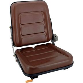 Cozyel PVC Forklift Seat Suspension Tractor Seat with 140° Adjustable Back Angle | Black | Fits Excavator Forklift, Tractor, Skid Loader, Backhoe Dozer Telehandler, Heavy Mechanical Seat