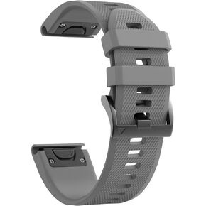 NotoCity Compatible Fenix 5 Band 22mm Width Soft Silicone Watch Strap for Fenix 5/Fenix 5 Plus/Fenix 6/Fenix 6 Pro/Forerunner 935/Forerunner 945/Approach S60/Quatix 5