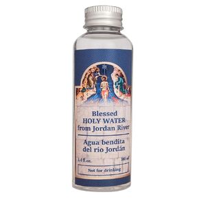 Pure Holy Water from Jordan River Authentic Baptismal Site Holy Land Catholic Bottle Blessed