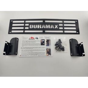 "Duramax Stainless Steel Powder Coated Black Bumper Grille Insert Compatible with 2015-2019 Chevy Silverado 2500 3500 HD M2M #400-60-1