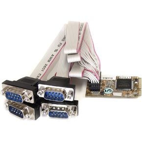 StarTech.com 4 Port RS232 Mini PCI Express Serial Card w/ 16650 UART (MPEX4S552)