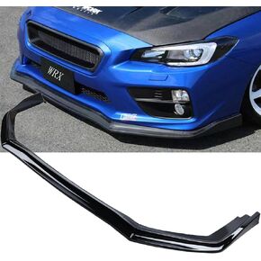 MUCO New Front Bumper Lip Compatible with 15 16 17 18 19 20 21 22 Subaru WRX STI Sedan Car Front Spoiler-Gloss Black Sport Front Spoiler - 3pcs