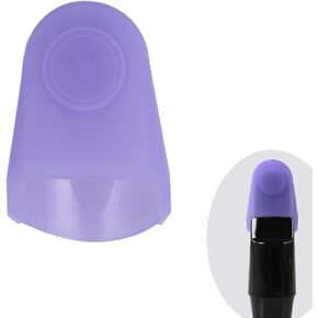 Silica Gel Mouthpiece Cap Durable Mouthpiece Protector for Clarinet/Alto Saxophone Sax Mouthpiece Protective Cap Middle Size(Purple)