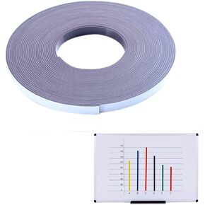 Magnetic Tape Roll Colored Thin Strips - Dry Erase Magnet Whiteboard Graphic Art Tape/ 10mm 33ft Grid Marking Line Magnet Tape(Black)