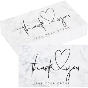 Ruibow Thank You Cards Small Business Watercolor Designs Thank You Cards 50Pcs Thank You Business Cards Thank You Cards Business Thank You for Supporting My Small Business Cards for Retail Store