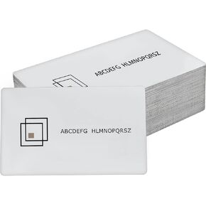 MS WGO 100pcs laser engraved Metal Business Cards Blanks 3.4x2.1in Thicknes (0.45mm)