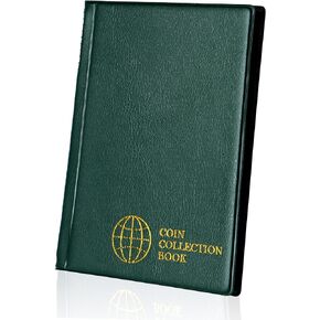 ألبوم مجموعة العملات المعدنية 60 جيبًا - 4.5x4.5 سم/1.8x1.8 بوصة حامل العملات المعدنية وكتاب تخزين العملات المعدنية وجيب المال بيني لهواة الجمع باللون الأسود CS0106BK