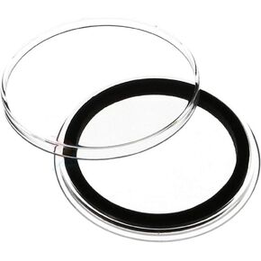 (20) Air-tite 40mm Black Ring Coin Holder Capsules for American Silver Eagles & 1oz China Silver Panda Sterling