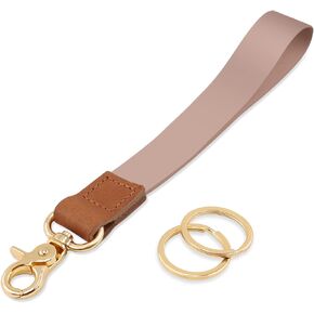 Wrist Lanyard Strap for Keys, 5 Packs Key Lanyards for Women and Men, Wrist Strap Lanyard with Key Rings, Multicolor Car Wristlet Keychain Lanyards for Teacher Kids Student