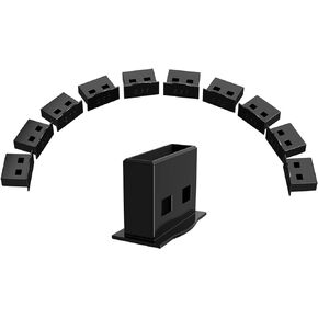 10 قطع من سدادات غطاء غبار USB، سدادات غبار USB من النوع A، واقيات منفذ غطاء USB، أغطية توصيل حماية غطاء الغبار لمنافذ USB A أنثى (أسود)