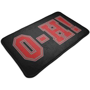 Bathroom Doormat Ohio State O-H Durable Doormat Indoor Outdoor Entrance Door Mat Bath Rug Decorative Patio Garage Garden Kitchen Door Mats Porch Gifts Mats 18 * 30in