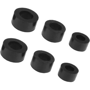 Motoforti Fuel Line Seal Sleeve, Diesel Fuel Line Sealing Sleeve, for Ford F-250 Super Duty 1999-2003, Rubber, Black, 6pcs