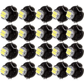 cciyu 20 Pack White T3 2-3014 SMD Neo Wedge LED Light Instrument Cluster Panel Lamps Gauge Bulbs
