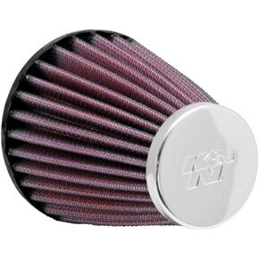 K&N Universal Clamp-On Air Intake Filter: High Performance, Premium, Replacement Air Filter: Flange Diameter: 2.0625 In, Filter Height: 4 In, Flange Length: 0.625 In, Shape: Round Tapered, RC-1200