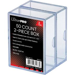 Ultra Pro 50-Count 2-Piece Case (2-Pack),Plastic