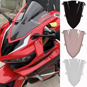 Motorcycle Windshield Deflector for CBR500R 19-22 Double Bubble Windscreen Front Fairing Visor Protector Compatible with H-onda CBR 500 R CBR 500R CBR-500-R 2019 2020 2021 2022 (Brown)