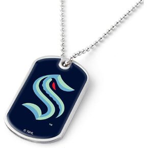 Aminco NHL Seattle Kraken NHL Seattle Kraken Dynamic Dog Tag, Team Color, One Size
