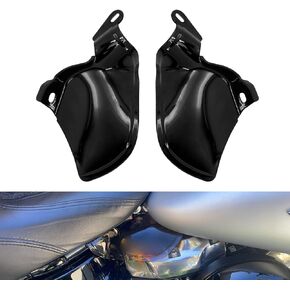 Motorcycle Saddle Shields Heat Deflectors Air Deflector Fit for Harley Softail Street Bob Breakout Fat Boy Low Rider Slim 2018-2023 Black