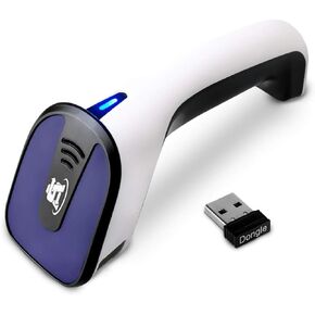 ScanAvenger Portable Wireless Bluetooth Barcode Scanner: 3-in-1 Hand Scanners - Cordless, Rechargeable 1D and 2D Scan Gun for Inventory Management - Wireless, Handheld, USB Bar Code/QR Code Reader