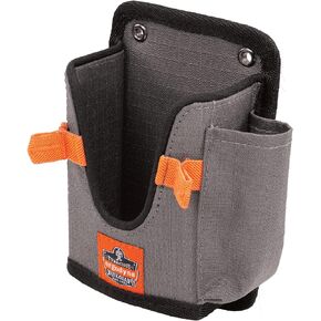 Ergodyne Squids 5543 Barcode Scanner Holder Equipment Mount for Gun Grip Mobile Computers, Handheld Bar Code Scanners, Fastener Straps to Attach to Forklift Gray Large