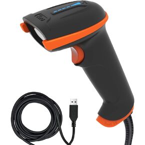 Tera Mini 1D 2D QR Wireless Barcode Scanner, Waterproof Shockproof Pocket Scanner, 3-in-1 BT & USB Wired & 2.4G Bar Code Reader Portable Image Scanner Work with iOS, Windows, Android 1100D
