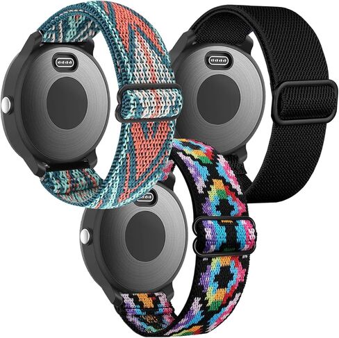أربطة مطاطية من GARTOO لساعة Garmin Venu/Sq/Sq 2/Forerunner 245/645 الموسيقية، Garmin Vivoactive 5 Bands، سوار معصم رياضي من النايلون 20 مم لـ Garmin Vivomove HR/Sport، Vivoactive 3 للرجال والنساء in Kuwait