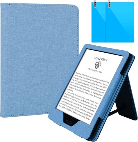 حافظة شفافة 4 في 1 مع 2 واقي شاشة و50 ملصقًا لجهاز Kindle Paperwhite الجيل الحادي عشر 2021 والإصدار المميز (6.8 بوصة)، 【حماية شاملة 】 【خفيفة الوزن 】 【مضادة للخدش 】 حافظة Kindle Paperwhite، شفافة in Saudi Arabia