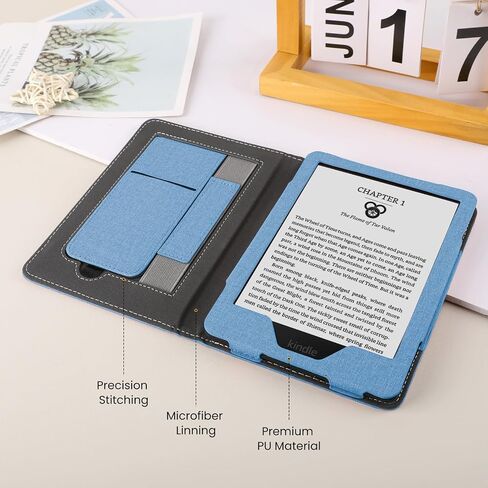 حافظة شفافة 4 في 1 مع 2 واقي شاشة و50 ملصقًا لجهاز Kindle Paperwhite الجيل الحادي عشر 2021 والإصدار المميز (6.8 بوصة)، 【حماية شاملة 】 【خفيفة الوزن 】 【مضادة للخدش 】 حافظة Kindle Paperwhite، شفافة in Saudi Arabia