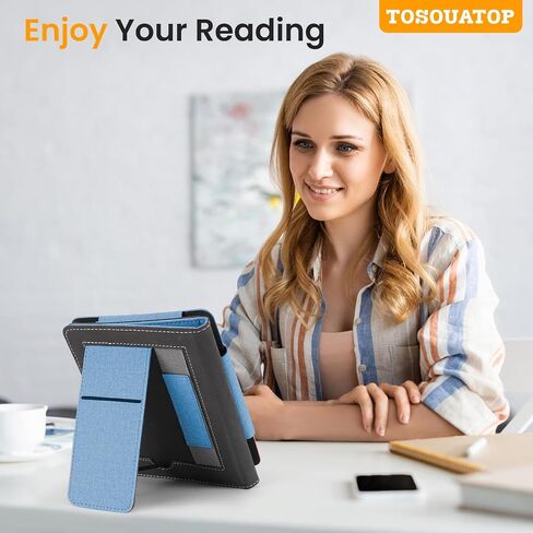 حافظة شفافة 4 في 1 مع 2 واقي شاشة و50 ملصقًا لجهاز Kindle Paperwhite الجيل الحادي عشر 2021 والإصدار المميز (6.8 بوصة)، 【حماية شاملة 】 【خفيفة الوزن 】 【مضادة للخدش 】 حافظة Kindle Paperwhite، شفافة in Saudi Arabia