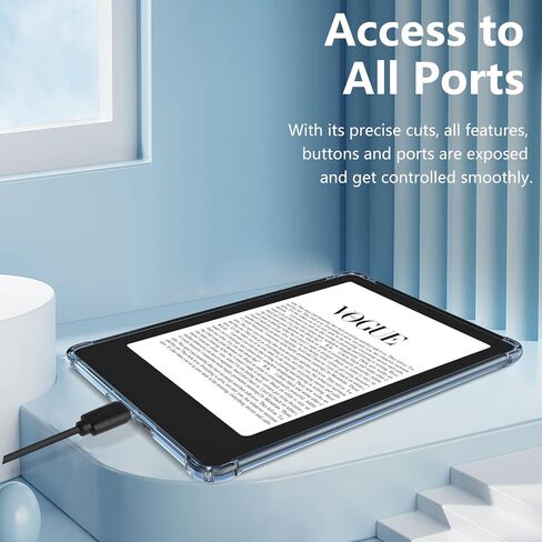حافظة TQQ لجهاز Kindle Paperwhite مقاس 6.8 بوصات (الجيل الحادي عشر - 2021) وإصدار Kindle Paperwhite المميز، غطاء خفيف مع تنبيه/غفو تلقائي للقارئ الإلكتروني Kindle Paperwhite 2021 (أزرق سماوي) in Kuwait