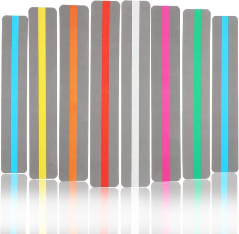 16 Pieces Guided Reading Strips 8 Colored Overlays Reading Colorful Bookmarks Highlighter Strips for Books Dyslexia Reading Line Highlighter Strips for Kids Children Teacher Teaching Supplies in Saudi Arabia