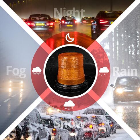 Led Strobe Light,12-30V Amber 10pcs 3W HIGH-Power LED Warning Safety Flashing Beacon Lights with Magnetic and 14.5 ft Straight Cord for Vehicle Forklift Truck Tractor Golf Carts UTV Car Bus in Saudi Arabia