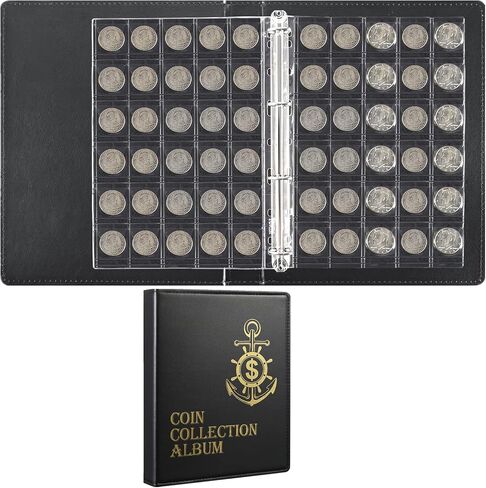 Coin Collection Holder Album for Collectors, 200 Pockets Coin Collection Book Binder Supplies in Saudi Arabia