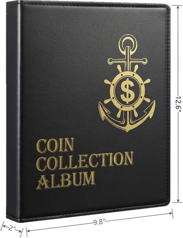 Coin Collection Holder Album for Collectors, 200 Pockets Coin Collection Book Binder Supplies in Saudi Arabia