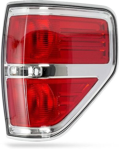 RANSOTO F150 Tail Light Compatible With Ford F150 F-150 2009 2010 2011 2012 2013 2014 Left Driver Side Brake Light - Chrome Trim in Saudi Arabia