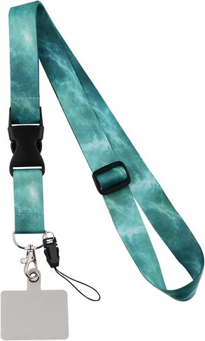 JUDODUCK Black Marble Lanyard with Phone Pad Cool Lanyard for Men Women Neck Shoulder Straps Adjustable Lanyard Crossbody for ID Badges Keys in Saudi Arabia