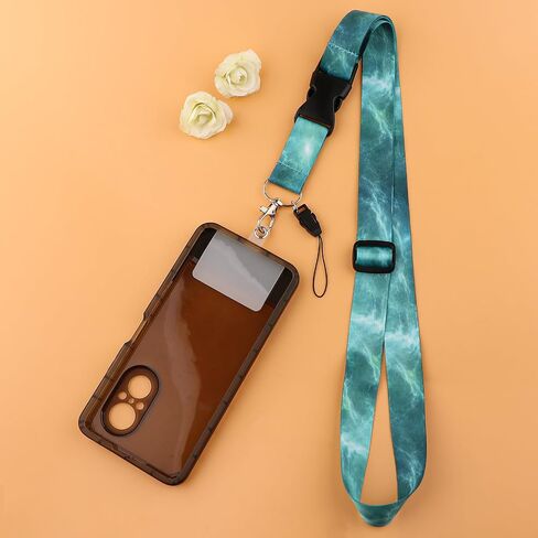 JUDODUCK Black Marble Lanyard with Phone Pad Cool Lanyard for Men Women Neck Shoulder Straps Adjustable Lanyard Crossbody for ID Badges Keys in Saudi Arabia