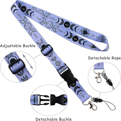 JUDODUCK Black Marble Lanyard with Phone Pad Cool Lanyard for Men Women Neck Shoulder Straps Adjustable Lanyard Crossbody for ID Badges Keys in Saudi Arabia