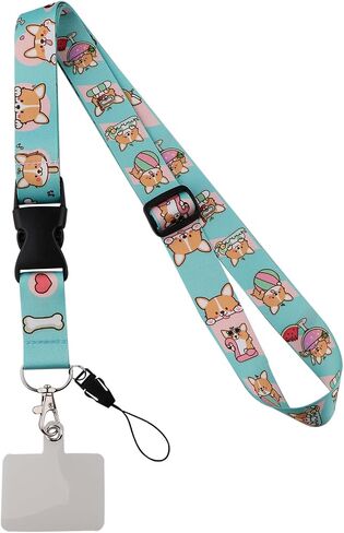 JUDODUCK Black Marble Lanyard with Phone Pad Cool Lanyard for Men Women Neck Shoulder Straps Adjustable Lanyard Crossbody for ID Badges Keys in Saudi Arabia