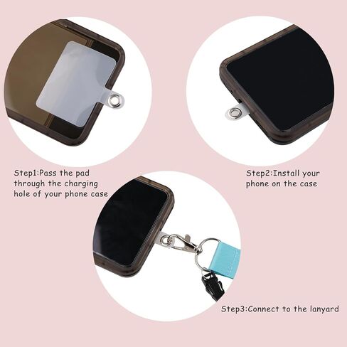 JUDODUCK Black Marble Lanyard with Phone Pad Cool Lanyard for Men Women Neck Shoulder Straps Adjustable Lanyard Crossbody for ID Badges Keys in Saudi Arabia