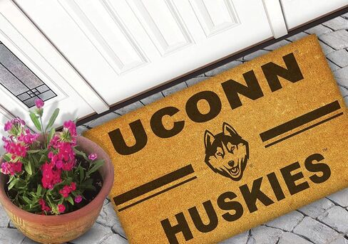 Connecticut Huskies Team Logo Coir Doormat, 18x30 Inches, Huskies Outdoor Rug; Display Your Team Spirit with This Unique Connecticut Huskies Doormat in Saudi Arabia