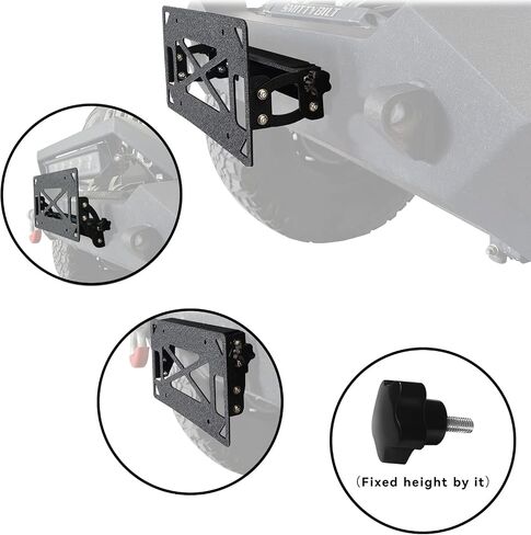 حامل لوحة الترخيص الأمامي XOOKUN Flip-Up Hawse Winch Fairlead in Kuwait