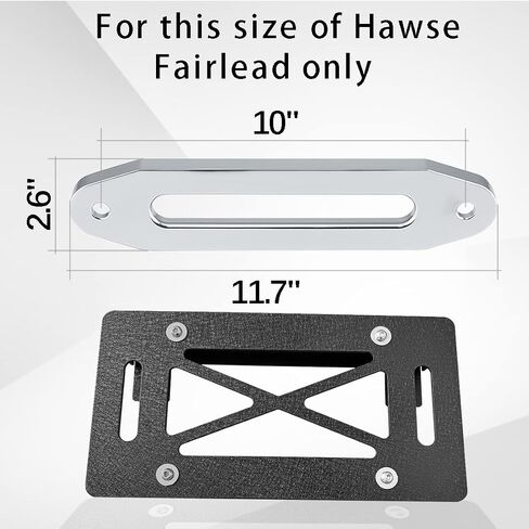 حامل لوحة الترخيص الأمامي XOOKUN Flip-Up Hawse Winch Fairlead in Kuwait