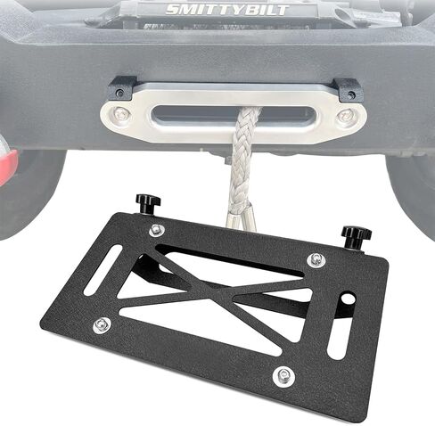 حامل لوحة الترخيص الأمامي XOOKUN Flip-Up Hawse Winch Fairlead in Kuwait