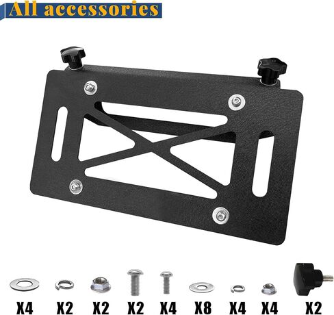 حامل لوحة الترخيص الأمامي XOOKUN Flip-Up Hawse Winch Fairlead in Kuwait