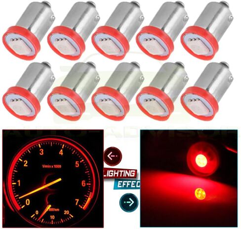 cciyu 10X 1895 BA9S LED Light Dash Instrument Panel Cluster Ash Tray Light Bulbs 1815 1816 182 1889 1891 1892 Replacement fit for Instrument panel Glove box License plate Boat cabin lamp Blue (blue) in Kuwait