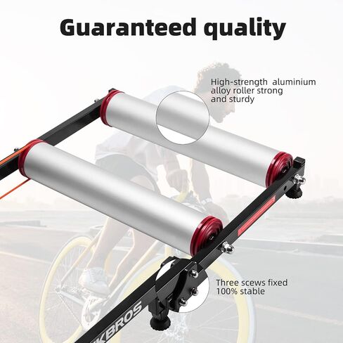 ROCKBROS Bike Rollers Adjustable Bike Trainer Stand Foldable Indoor Cycling Bicycle Roller with Resistance for MTB Road Bike Exercise in Saudi Arabia