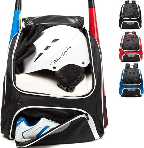 AIRTTUZ Baseball Bag - Baseball Backpack for Youth and Adults, Softball Bat Bag with Shoe Compartment and Fence Hook Hold Bat,Helmet,Glove and Shoes. in Saudi Arabia